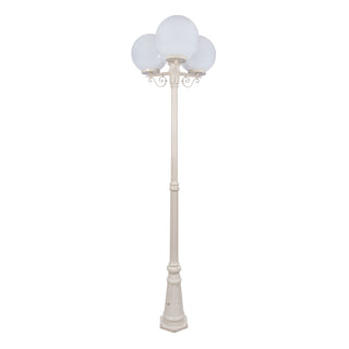 Domus GT 563 Siena Triple 30cm Spheres Tall Post - Powder Coated Finish E27