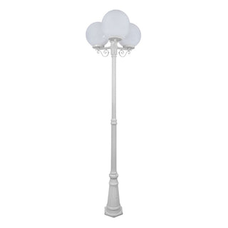 Domus GT 563 Siena Triple 30cm Spheres Tall Post - Powder Coated Finish E27