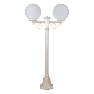 Domus GT 567 Siena Twin 25cm Spheres Short Post - Powder Coated Finish E27