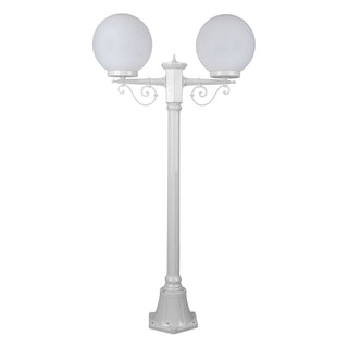 Domus GT 567 Siena Twin 25cm Spheres Short Post - Powder Coated Finish E27