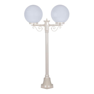 Domus GT 568 Siena Twin 30cm Spheres Short Post - Powder Coated Finish E27