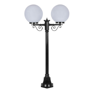 Domus GT 568 Siena Twin 30cm Spheres Short Post - Powder Coated Finish E27