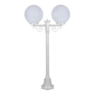 Domus GT 568 Siena Twin 30cm Spheres Short Post - Powder Coated Finish E27