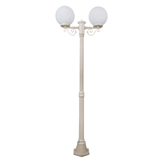 Domus GT 569 Siena Twin 25cm Spheres Medium Post - Powder Coated Finish E27