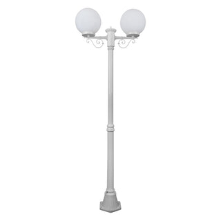Domus GT 569 Siena Twin 25cm Spheres Medium Post - Powder Coated Finish E27