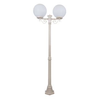 Domus GT 570 Siena Twin 30cm Spheres Medium Post - Powder Coated Finish E27