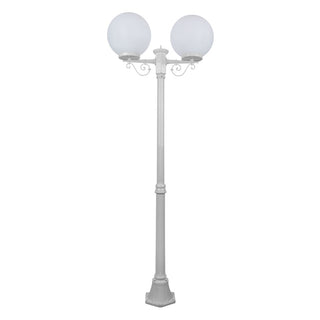 Domus GT 570 Siena Twin 30cm Spheres Medium Post - Powder Coated Finish E27