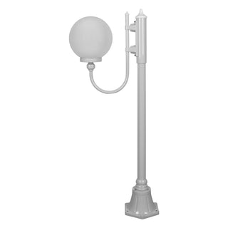 Domus GT-606 Lisbon 25cm Sphere Curved Arm Short Post Light - Powder Coated Finish E27
