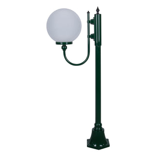 Domus GT-607 Lisbon 30cm Sphere Curved Arm Short Post Light - Powder Coated Finish E27