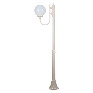 Domus GT-612 Lisbon 25cm Sphere Curved Arm Medium Post Light - Powder Coated Finish E27