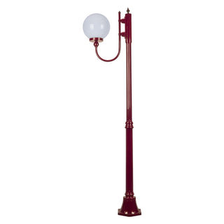 Domus GT-612 Lisbon 25cm Sphere Curved Arm Medium Post Light - Powder Coated Finish E27