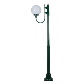 Domus GT-612 Lisbon 25cm Sphere Curved Arm Medium Post Light - Powder Coated Finish E27