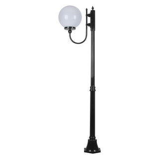 Domus GT-613 Lisbon 30cm Sphere Curved Arm Medium Post Light - Powder Coated Finish E27