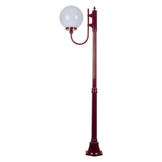 Domus GT-613 Lisbon 30cm Sphere Curved Arm Medium Post Light - Powder Coated Finish E27