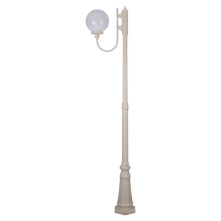 Domus GT-618 Lisbon 25cm Sphere Curved Arm Tall Post Light - Powder Coated Finish E27