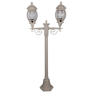 Domus GT 675 Vienna Twin Head Short Post Light - Powder Coated Finish B22