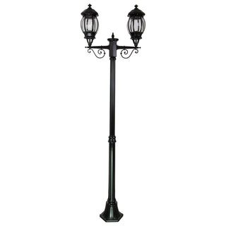 Domus GT 677 Vienna Twin Head Medium Post Light - Powder Coated Finish B22