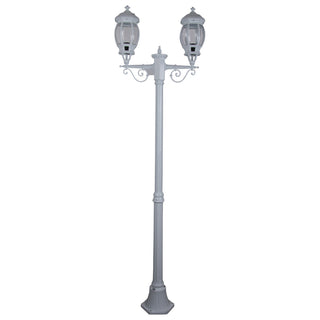 Domus GT 677 Vienna Twin Head Medium Post Light - Powder Coated Finish B22