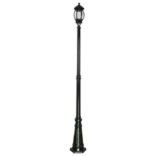 Domus GT-678 Vienna Single Head Tall Post Light Powder Coated Finish B22