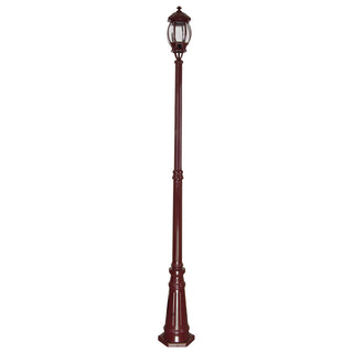 Domus GT-678 Vienna Single Head Tall Post Light Powder Coated Finish B22