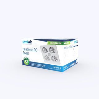 Ventair Heatforce DC Boost 3 in 1 Bathroom Unit HEA4W-B