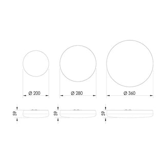 SAL Junee SL2116TC/DP IP65 LED Ceiling Mount Oyster