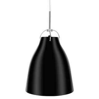 BRILLIANT FINN 250MM GLOSS METAL PENDANT - BLACK