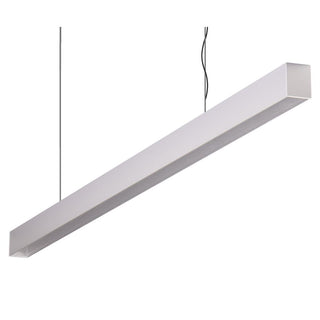 Domus Maxi 40 1.2m Long Pendant Aluminium Dimmable 3k Flat Diffuser