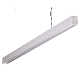 Domus Maxi 40 1.2m Long Pendant Aluminium Dimmable 3k Low Diffuser