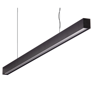 Domus Maxi 40 1.2m Long Pendant Black Dimmable 3k Low Diffuser