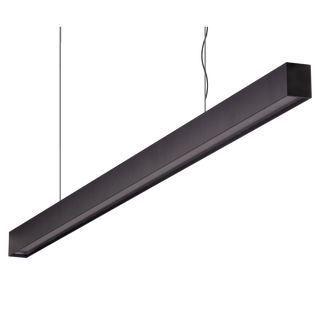 Domus Maxi 40 1.2m Long Pendant Black Dimmable 3k Low Diffuser