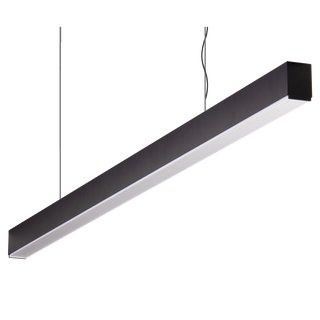 Domus Maxi 40 2.4m Long Pendant Black Dimmable 3k High Diffuser