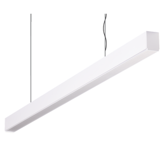 Domus Maxi 40 2.4m Long Pendant White Dimmable 3k High Diffuser