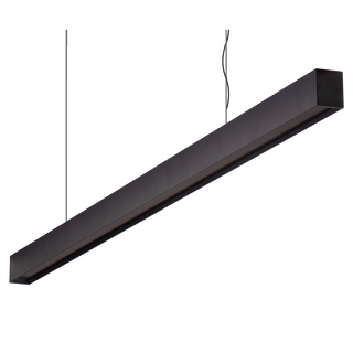Domus Maxi 40 2.4m Long Pendant Black Dimmable Low Diffuser