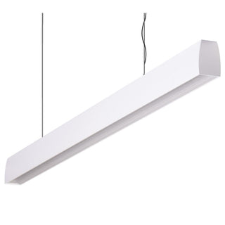 Domus Maxi Curve 2.4m Long Pendant White Dimmable 3k