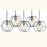 OCTO Matte Black Pendant Light – 5 Light LED by VM Lighting