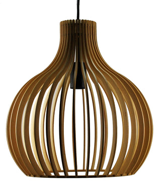 Toongabbie P1602 Large Wood Pendant