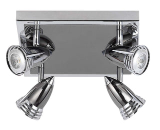 PHL3127S/4 Rover GU10 Spot Light Square 4 Head Pearl/Chrome