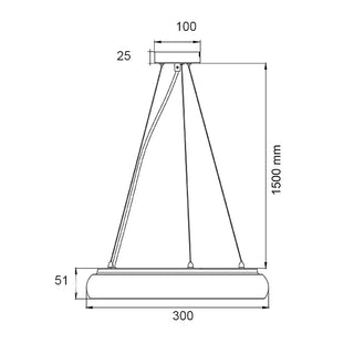 SAL SPL3000 HALO Dimmable LED Pendant Light