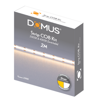 Domus Strip Cob Kit Ip20 6W P/M Dual Colour 3K/4K