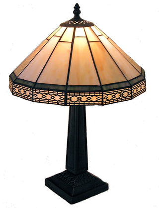 Toongabbie T161013 Leadlight Table Lamp 16″