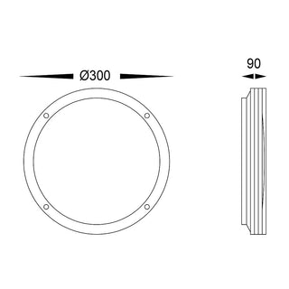 Matt Black LED Exterior Bunker HV3670-BLK Havit Lighting