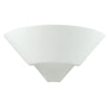 BF-7908 CERAMIC FROSTED GLASS WALL LIGHT - RAW / E27