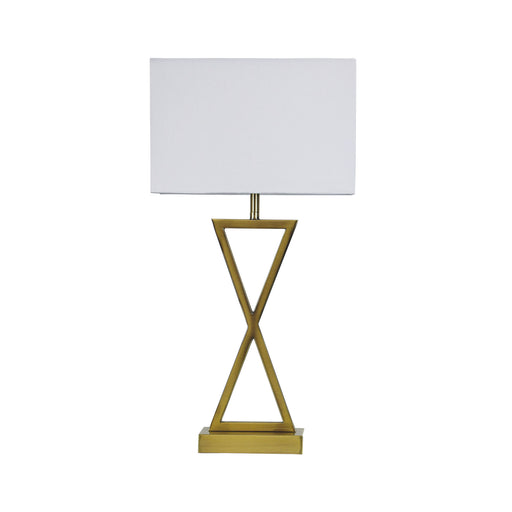 Oriel Lighting KIZZ  Stylish Bedside Lamp with Polyester Shade