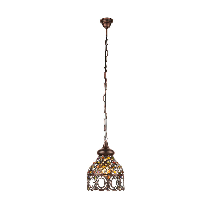 Eglo Lighting JADIDA pendant light eclectic range of shades features an antique copper