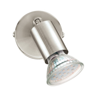 Eglo Lighting BUZZ-LED spot economical spot range in satin nickel finish