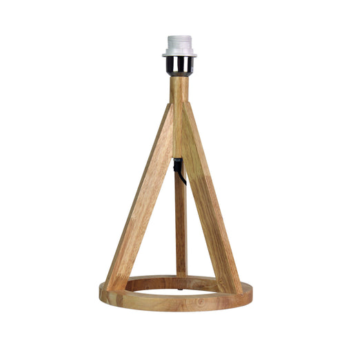 Oriel Lighting STABB TABLE LAMP Natural Timber base only E27