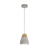 Eglo Lighting TAREGA pendant light grey steel, grey concrete and wood