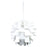 Oriel Lighting ZIGGY 43cm Acrylic Retro Pendant White