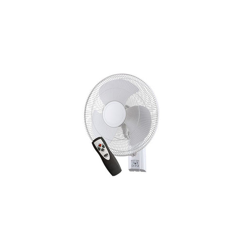Ventair Zephyr II with remote Three Speed Oscillating Wall Mounted Fan White